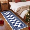 Red Runner Rug,Washable Rug for Christmas Decor,Indoor Non Slip Carpet,Checkered Soft Low Pile Christmas Rugs for Kitchen,Entryway,Living Room,Bedroom - 2 of 4