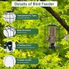 Outdoor Wild Bird Feeder Squirrel-Proof Chew-Proof Metal Hanging Seed Feeder with 4 Feeding Ports for Small Songbirds - 4 of 4
