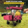 Extra Large Collapsible Garden Wagon with Removable Canopy, Heavy-Duty Folding Utility Cart with Storage - 4 of 4