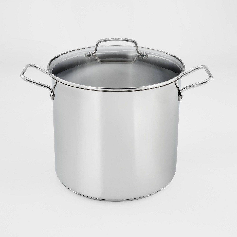 Cuisinart 16qt Stainless Steel Stock Pot with Cover Silver