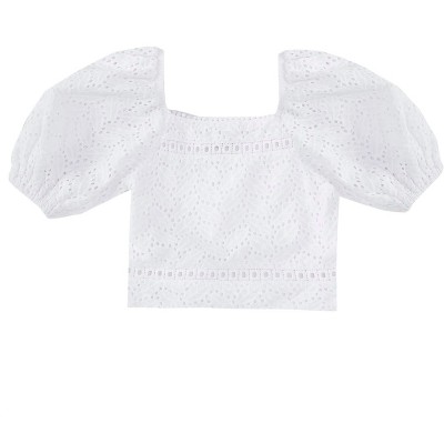 Girl Big Allover Eyelet Top - Truce