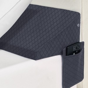 Inhand Bed Wedge Pillow for Headboard - Gray Bed Wedge Gap Filler, Bloster Triangle Headboard Pillow Queen Size Stop Losing Pillows from Mattress - 1 of 4