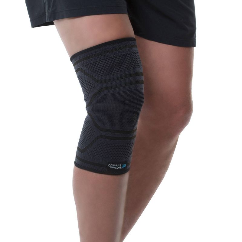 Copper Fit ICE Knee Sleeve Infused with Cooling Action &#38; Menthol - S/M, 3 of 4