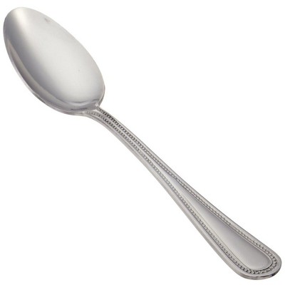 Winco 0005-01 6 1/4 Teaspoon with 18/0 Stainless Grade, Dots Pattern
