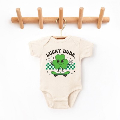 The Juniper Shop Lucky Dude Skateboard Baby Bodysuit