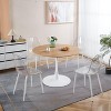 NicBex Mid-century Minimalist Wood Tulip Table Dining Table with Pedestal Base,Modern Round Kitchen Table,Dining Room Furniture - 2 of 4