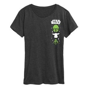Women's - Star Wars - The Mandalorian Mando Icons Short Sleeve Graphic T-Shirt - 1 of 4