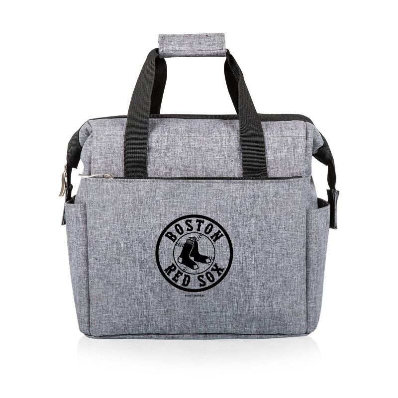 MLB Boston Red Sox On The Go Soft Lunch Bag Cooler - Heathered Gray, 1 of 6