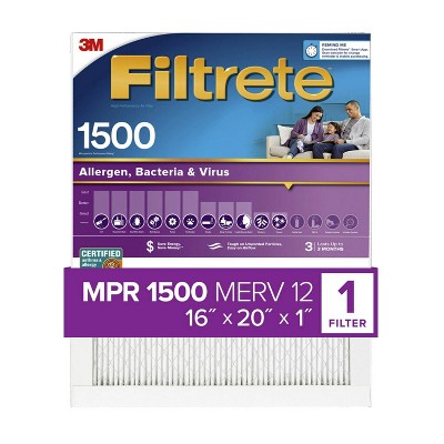 Filtrete 16x20x1 Allergen Bacteria Virus Air Filter