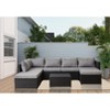 8 Pieces Outdoor Patio Sofa Sets All Weather Weaving Sectional PE Rattan Wicker Patio Conversation Set w/ Storage Table - 3 of 4