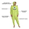 Monsters Inc Mike Wazowski Adult Green Long Sleeve Hooded Kigurumi Onesie Costume Cosplay Suit - 4 of 4