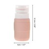 Unique Bargains Portable Lotion Box for Travel Camping 60ml 2.03Oz Light Brown Light Green 1 Set - 4 of 4