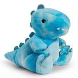 FAO Schwarz Glow Brights Toy Plush LED with Sound Blue Dinosaur 12" Stuffed Animal