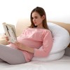 Cheer Collection J-Shape Kapok Pregnancy Body Pillow with Zippered Cover - 4 of 4