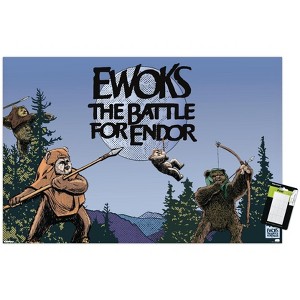 Trends International Star Wars: The Battle For Endor - 40th Key Art Unframed Wall Poster Prints - 1 of 4