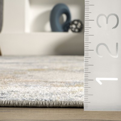 Abstract Multicolor Machine Washable Indoor Area Rug