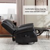 KWPZQEB Manual Recliner Chair, Big Mans Recliner Chairs for Adults with Heat Massage, Vintage Glider Recliner w/ Rocker&Swivel for Living Room - 2 of 4