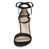 Allegra K Women's Tie-Up Strappy Chunky High Heels Sandal - 3 of 4