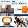 4-in-1 Adjustable Dumbbell Set, Weight Set Used as Dumbbell, Barbell, Kettlebells & Push up Stand, Home Gym Fitness Exercise Equipment for Men Women - 3 of 4