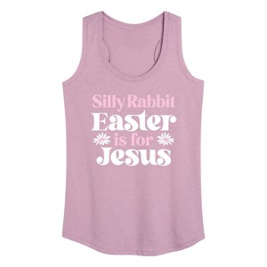 Women's - Instant Message - Easter Is For Graphic Racerback Tank - 1 of 4