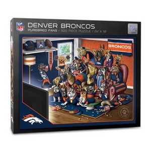 NFL Denver Broncos Purebred Fans 'A Real Nailbiter' Puzzle - 500pc - 1 of 3