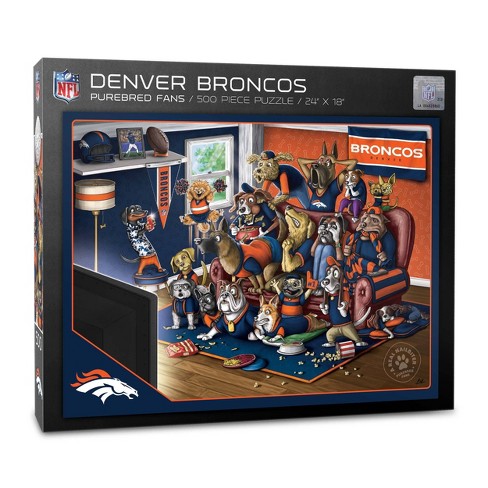 NFL Denver Broncos Purebred Fans 'A Real Nailbiter' Puzzle - 500pc