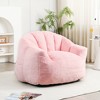 Dexmalle High-Density Foam Bean Bag Chair,Living Room/Bedroom,Pink - 3 of 4