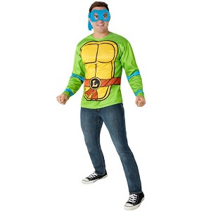 Rubies Men's Teenage Mutant Ninja Turtles Classic Leonardo Costume Top and Mask - 1 of 4