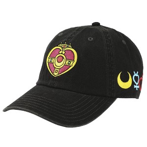 Sailor Moon Embroidered Character Emblems Pigment Dye Adjustable Hat - 1 of 4