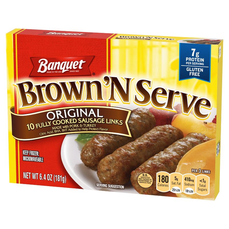Banquet Frozen Brown'N Serve Frozen Original Links - 6.4oz, 3 of 4