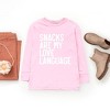 The Juniper Shop Snacks Are My Love Language Youth Long Sleeve Tee - 2 of 2