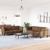 vidaXL Sofa Set Upholstered Settee TV Armchair Living Room Furniture Velvet - 2 of 4
