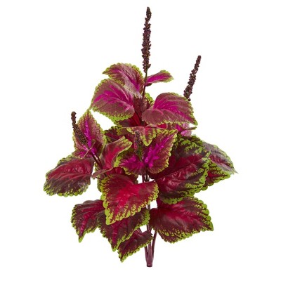 Nearly Natural 23-in Coleus Bush Artificial Plant (Set of 6)