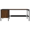 vidaXL Coffee Table with Rack Brown Oak 39.4 in.x20.1 in.x15.7 in. Engineered Wood - 4 of 4