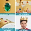 Joyfy Gold King Crown Halloween Costume Party Cosplay Props, Plastic Crown Hat for  for Kids Men Women Dress up, Play Party Accessories Decor - 2 of 4
