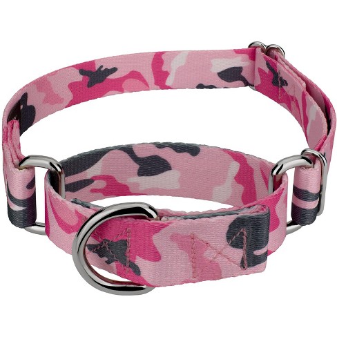 Country Brook Petz Pink and Grey Camo Martingale Dog Collar - image 1 of 4