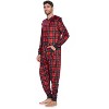 Ashford & Brooks Men's Adult Mink Fleece Hooded One-Piece Union Suit Pajamas - 3 of 4