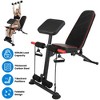 iMountek   "Adjustable Weight Bench with Preacher Curl Pad, Leg Extension & Resistance Bands for Full Body Home Gym" Black - 4 of 4