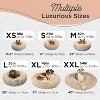 Original Calming Donut Dog and Cat Bed, Shag Faux Fur, Taupe, (30in x 30in) - Anxiety Relief for Pets Up to 45 lbs - 4 of 4