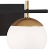 George Kovacs Alluria 8 1/2" High Black and Gold 2-Light Wall Sconce - 2 of 2