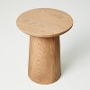Wooden Round Pedestal Accent Side Table - Hearth & Hand™ with Magnolia - 3 of 4