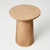 Wooden Round Pedestal Accent Side Table - Hearth & Hand™ with Magnolia - image 3 of 4
