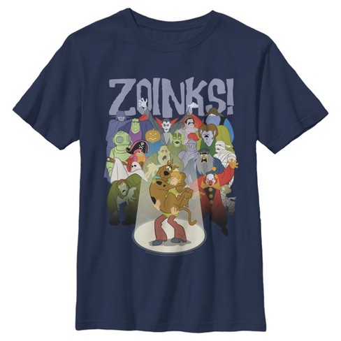 Boy S Scooby Doo Zoinks Monster Audience T Shirt Target - scooby doo roblox shirt