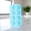 Unique Bargains Ice Tray 8-Cavity Sphere Ice Mould with Lid Round Hand Wash Only Silicone 8.86"x4.72"x1.89" 1 Pc - 2 of 3