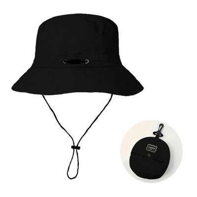 Acoinel Lightweight Bucket Hat with Drawstring Closure, Sun Hat for Fishing, Gardening, Rowing