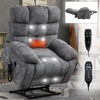 TiramisuBest Lift Recliner Chair Heat Massage Dual Motor Infinite Position Up to 350 LBS Large Electric Power Lift Recliners with Power-Remo - 2 of 4