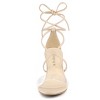 Allegra K Women's Clear Strap Padded Insole Lace Up Block Heels Sandals - 3 of 4
