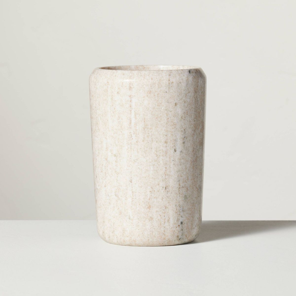 Marble Utensil Storage Warm Beige - Hearth & Hand™ with Magnolia: Kitchen Island Organizer, Countertop Crock