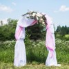 Wedding Backdrop Stand, Metal Wedding Arch Stand with Base, Balloon Arch Frame for Wedding Birthday Parties Banquet Decoration - 4 of 4