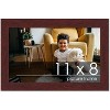 PosterPalooza | Photo Size Minimalist Brown Picture Frame - UV Acrylic, Foam Board Backing, Hanging Hardware - 2 of 4